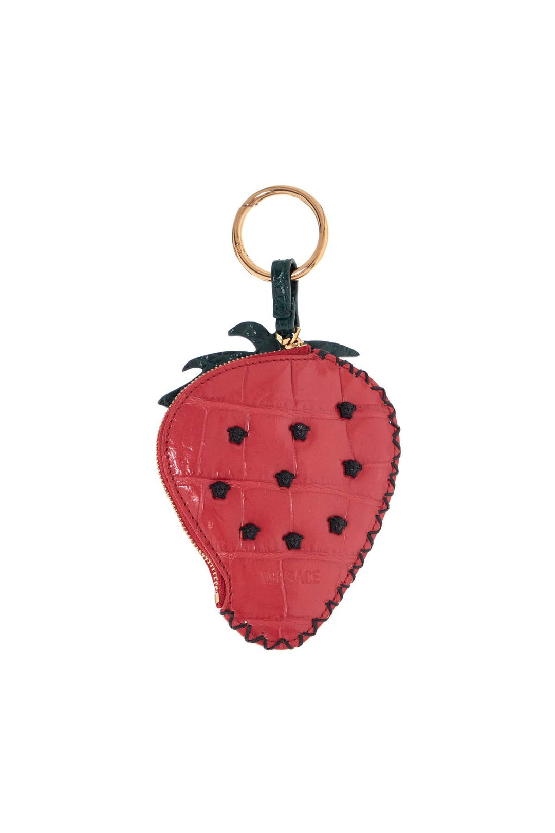 Strawberry Charm In Coconut Print Leather