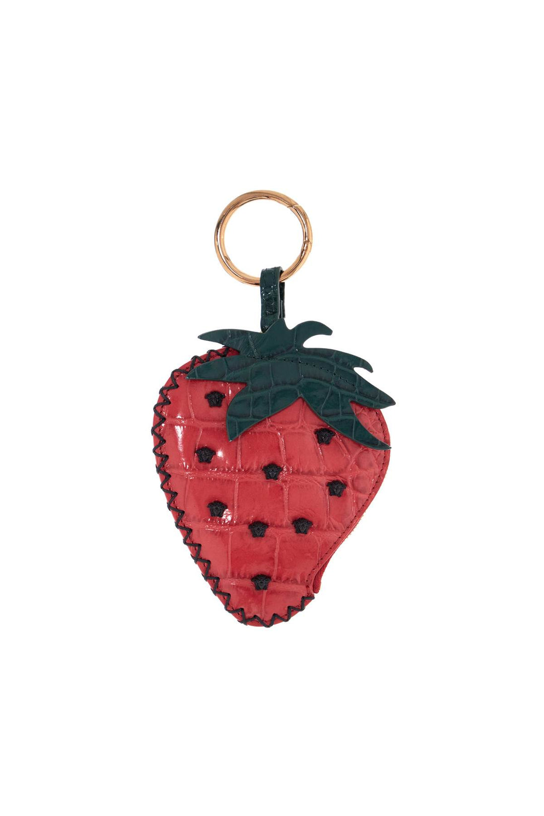 Strawberry Charm In Coconut Print Leather