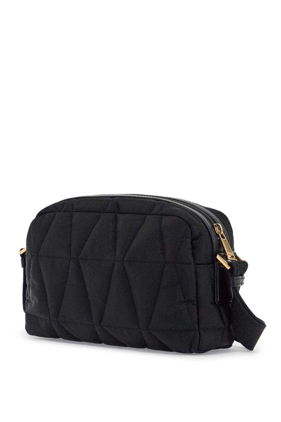 Quilted Nylon Camera Bag With