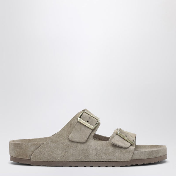 Arizona Slide In Taupe Suede Leather