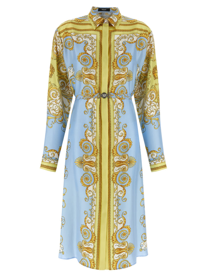 Versace Spring Barocco Dresses - Light Blue | e4c15419d7d7759086d0e0176dd4a684e6cceedd