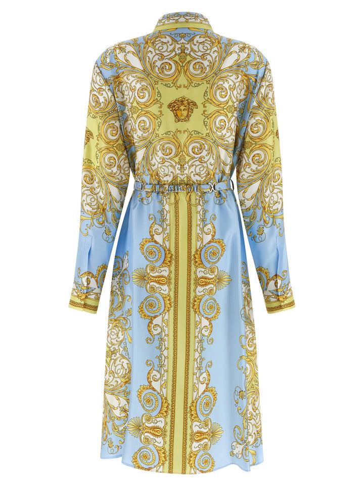 Versace Spring Barocco Dresses - Light Blue | d817dd6a274d4d35770f4b9533103b7ffcd39119