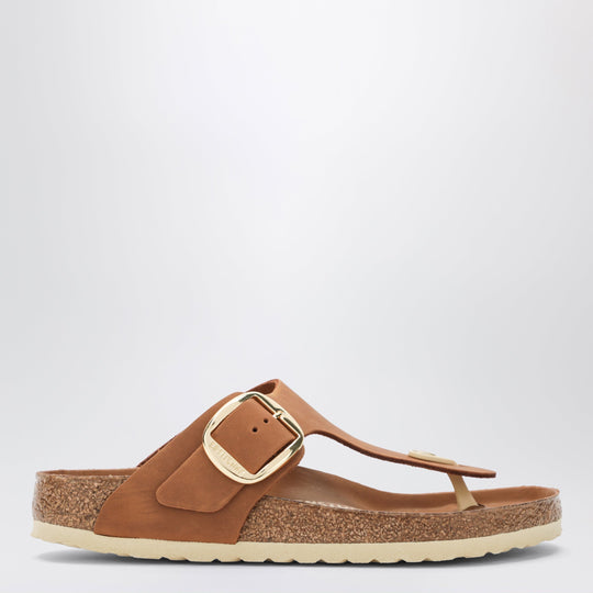 Gizeh Big Buckle Slides In Cognac