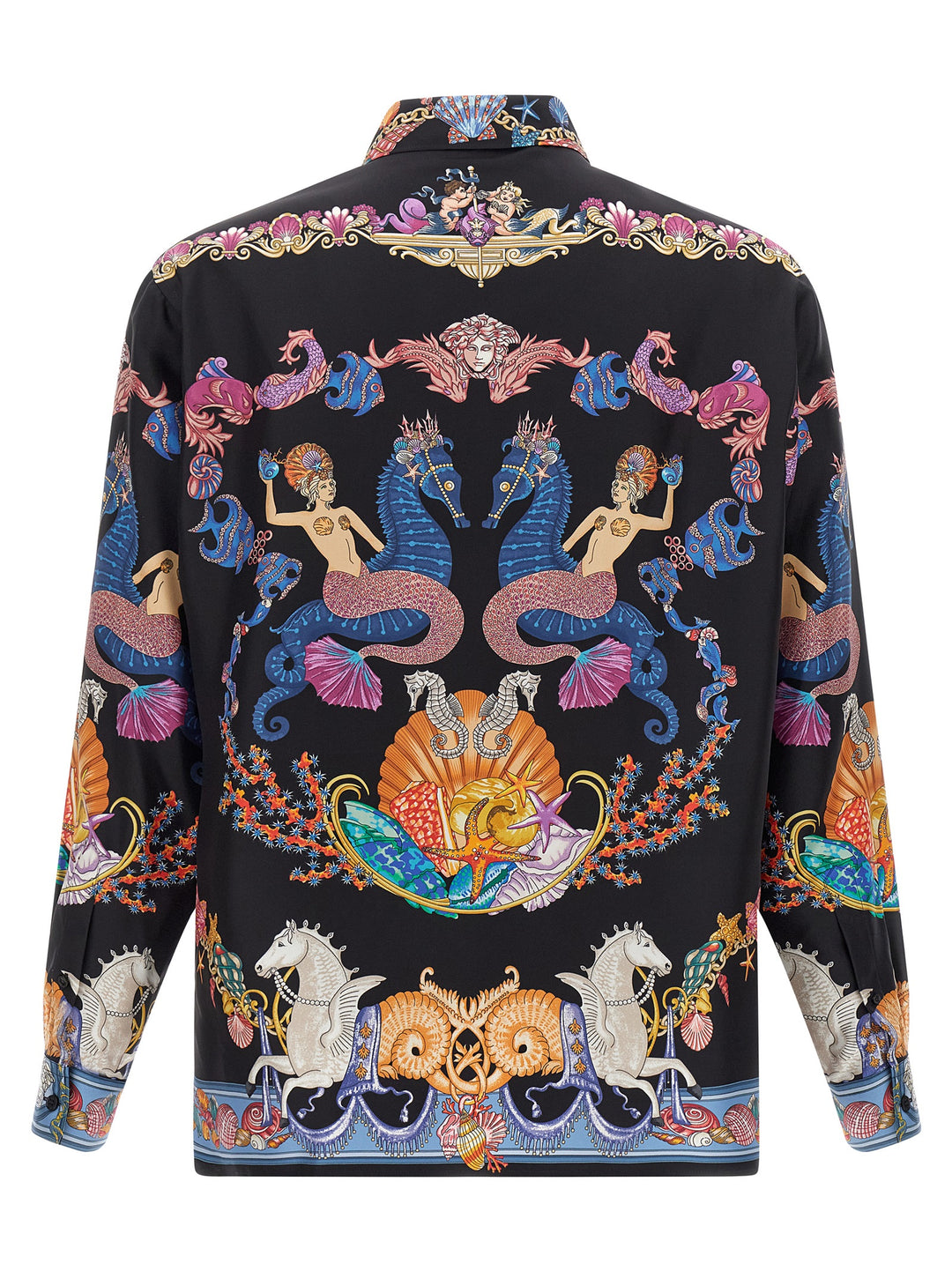 Versace Coral Theatre Shirt and Blouse - Multicolor | 27817be80bf1b639f2b32d7fa3630f7cabc01334