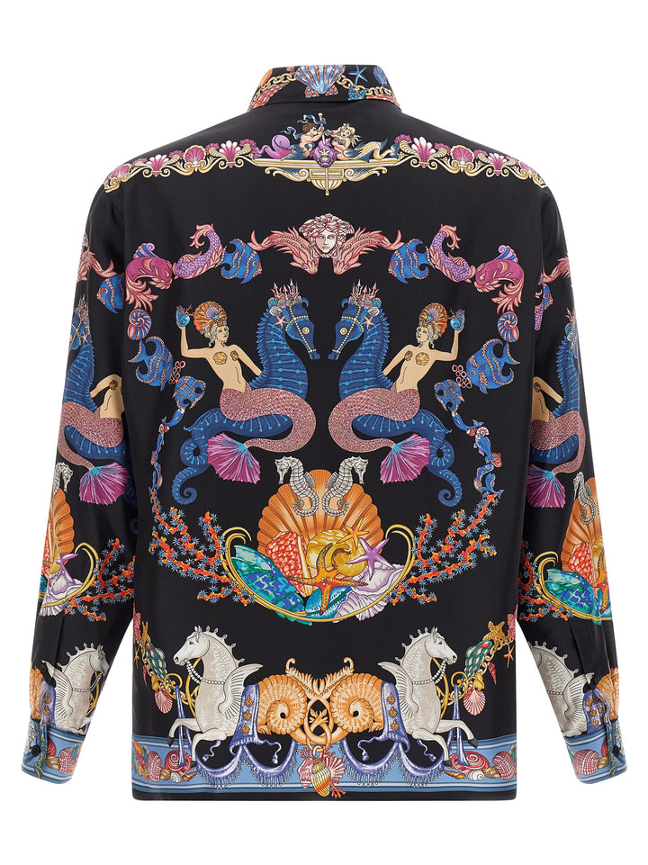 Versace Coral Theatre Shirt and Blouse - Multicolor | 27817be80bf1b639f2b32d7fa3630f7cabc01334