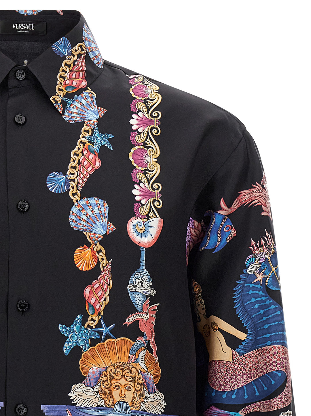 Versace Coral Theatre Shirt and Blouse - Multicolor | 712ebb35adacb20ebea3ee03fddbcff8610a8f8b