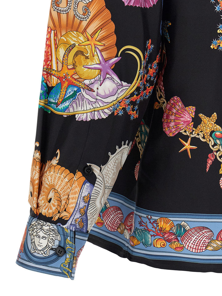 Versace Coral Theatre Shirt and Blouse - Multicolor | 18edf10c84b5a4233c3522c2a28fe59cd555e384