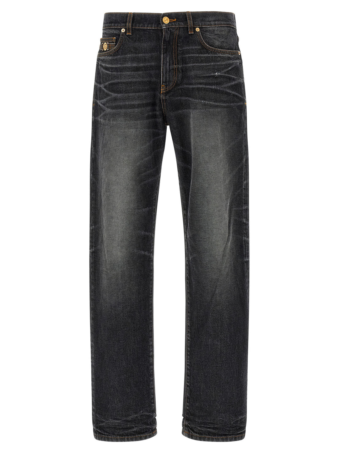 Versace Medusa Biggie Jeans - Black | 34d6ab06586f3f1bba60598c40d4649cac2407bf