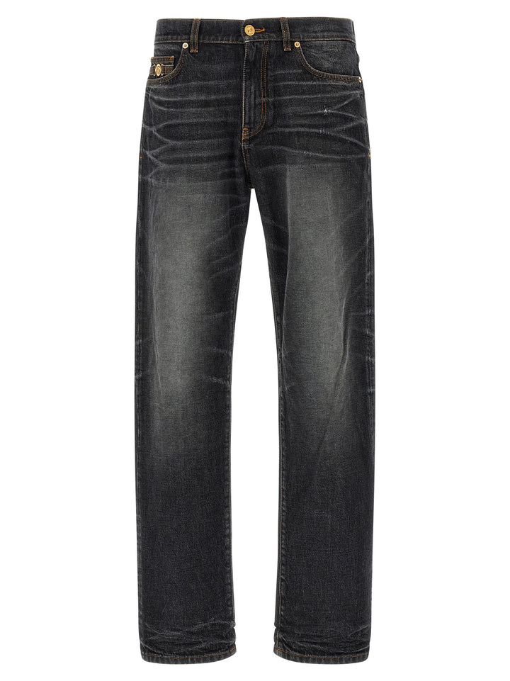 Versace Medusa Biggie Jeans - Black | 34d6ab06586f3f1bba60598c40d4649cac2407bf