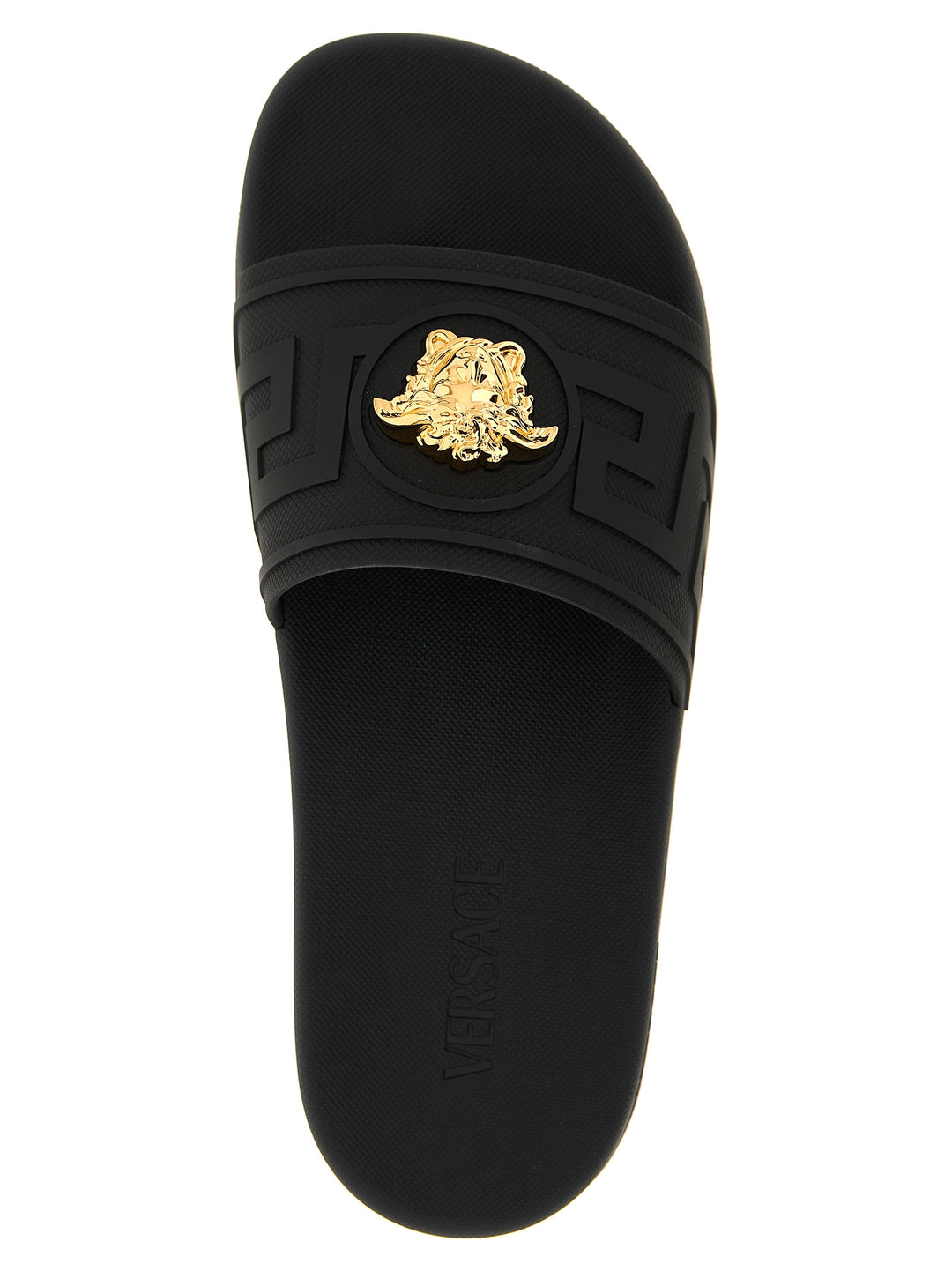 Versace La Medusa Sandals - Black | c5d4792f350c34aa126d0e1ceb643f811835fc9b