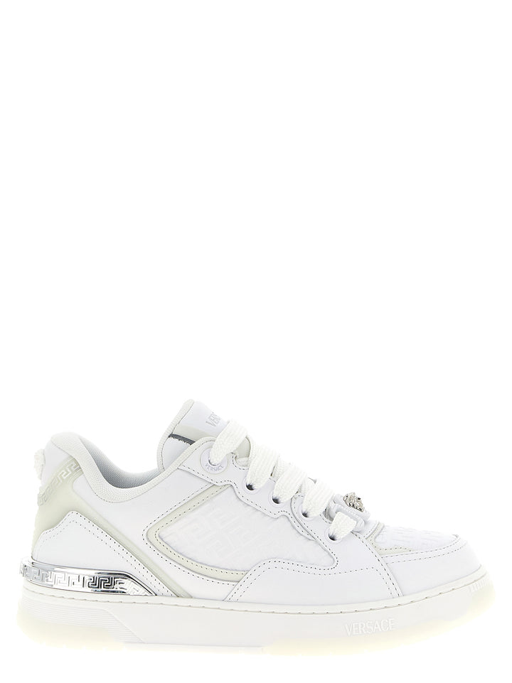 Versace Biggie Basket Sneakers - White | f1dc5a36bb5b7a78291551d3dd61cb9280f8073c