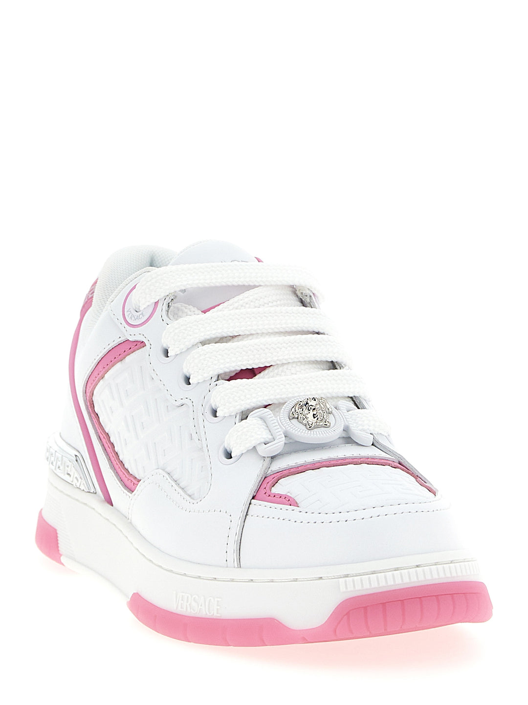 Versace Biggie Basket Sneakers - Pink | 7867ce790ea992e302d7b79168eb0e0fbf431133