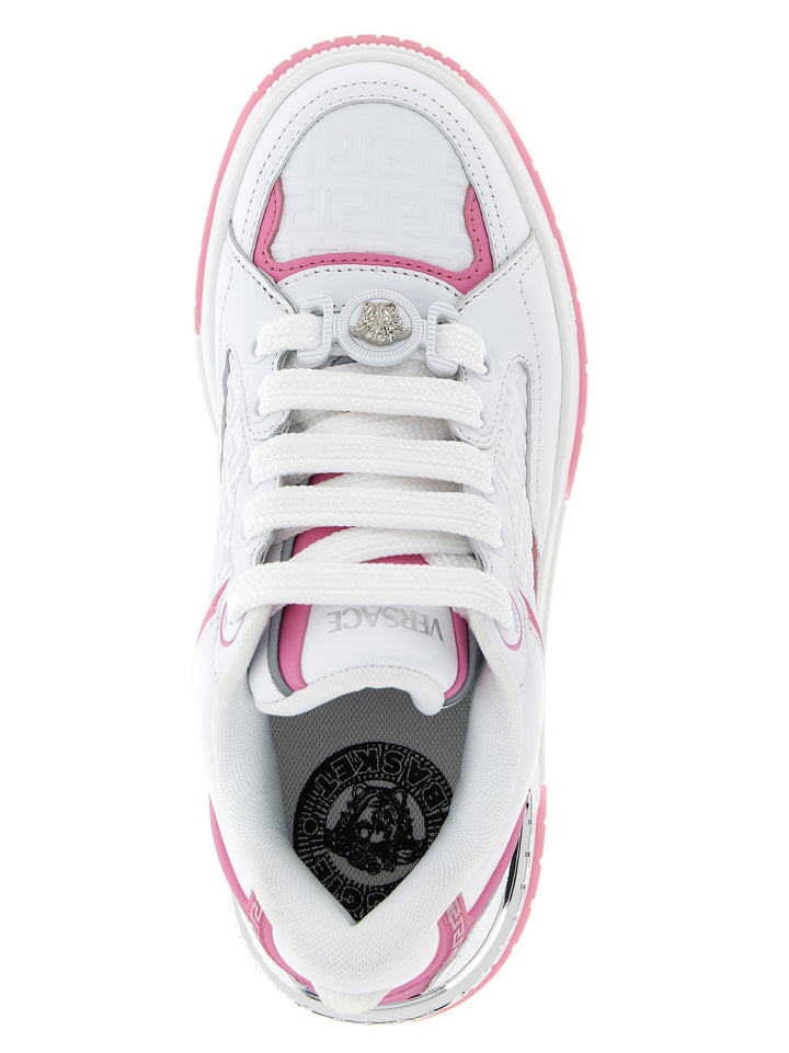 Versace Biggie Basket Sneakers - Pink | 28de588b44623765ca99e21f5164332343232309