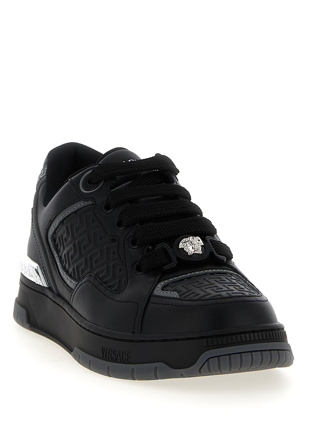 Versace Biggie Basket Sneakers - Black | 6a51185789e174f8b28a6893df88372934f57a6c