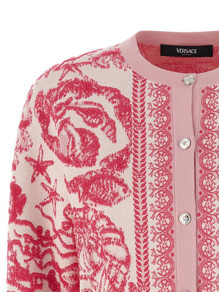 Versace Underwater Barocco Sweaters and Cardigans - Pink | c670c8d16abe22ba0e65f89f4bf9c439a6aa14ba