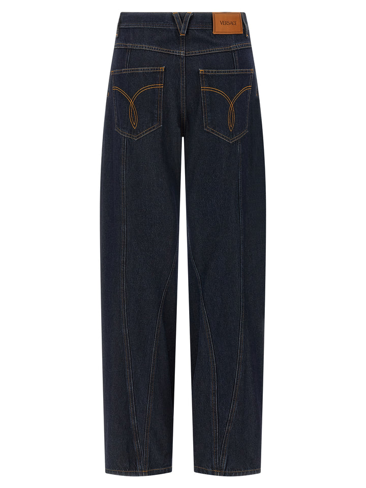 Versace Soft Wash Jeans - Blue | f0a18443a93bb0ae5837c5c89d013f891bcbfc52