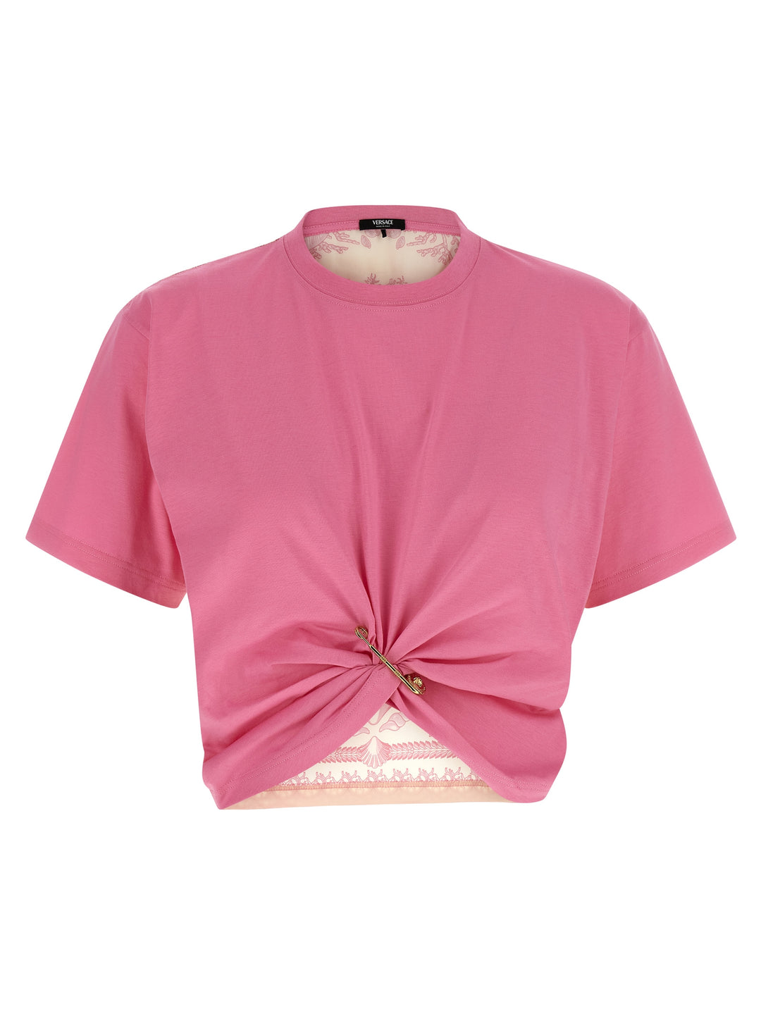 Versace Underwater Barocco T-shirt - Pink | d0cfa2932c61fed24f4a210153cd5a62fd4e5fdb