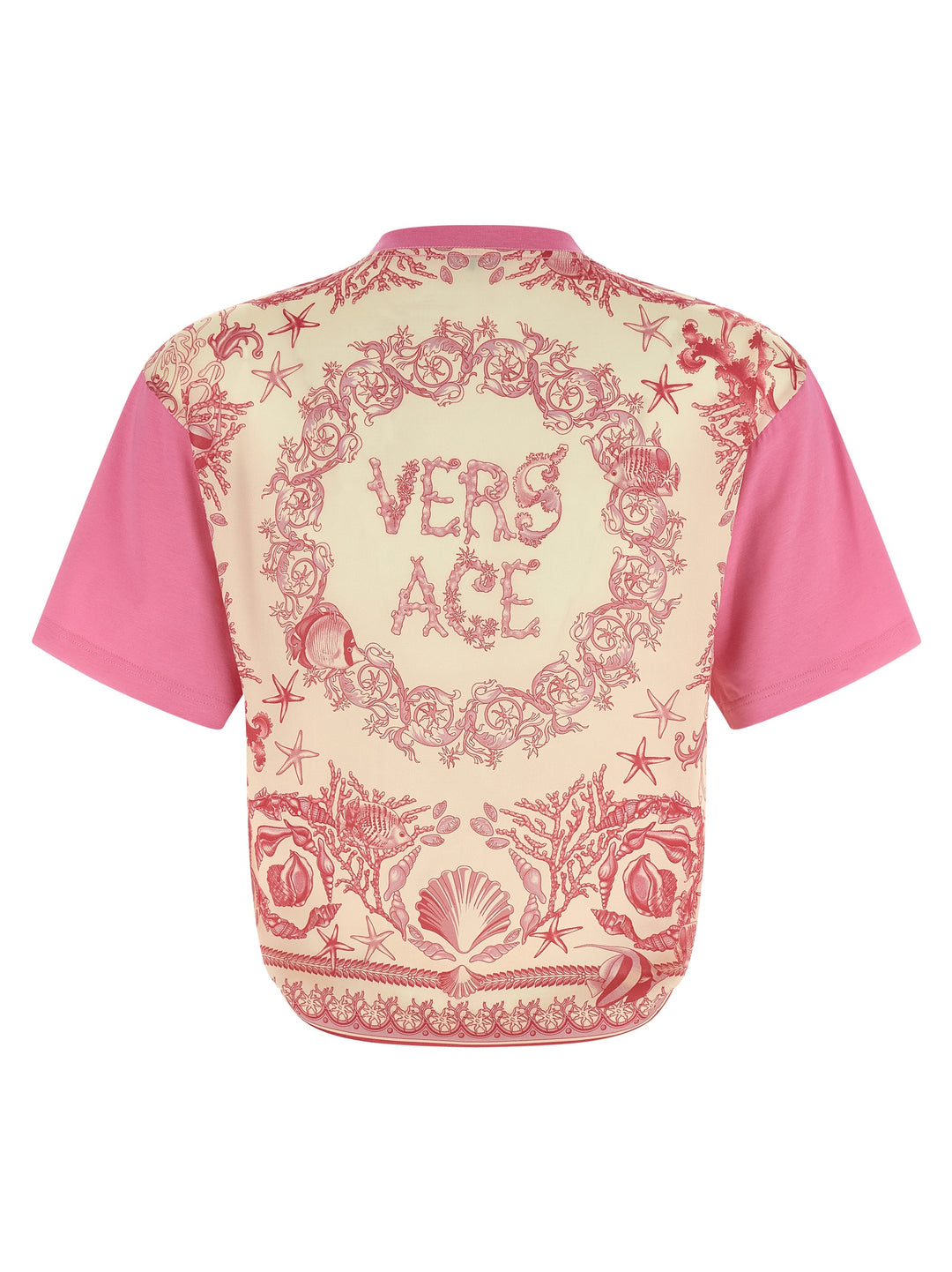Versace Underwater Barocco T-shirt - Pink | b5f2686a4ce039fad9644c13c0abbbd9d7012c1d