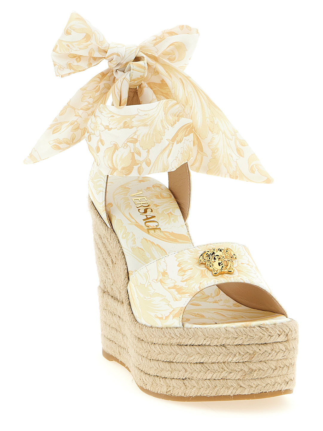 Versace La Medusa Wedges - Yellow | 2b34f07d7b596e668f588bf97b4103c48f9cca3e