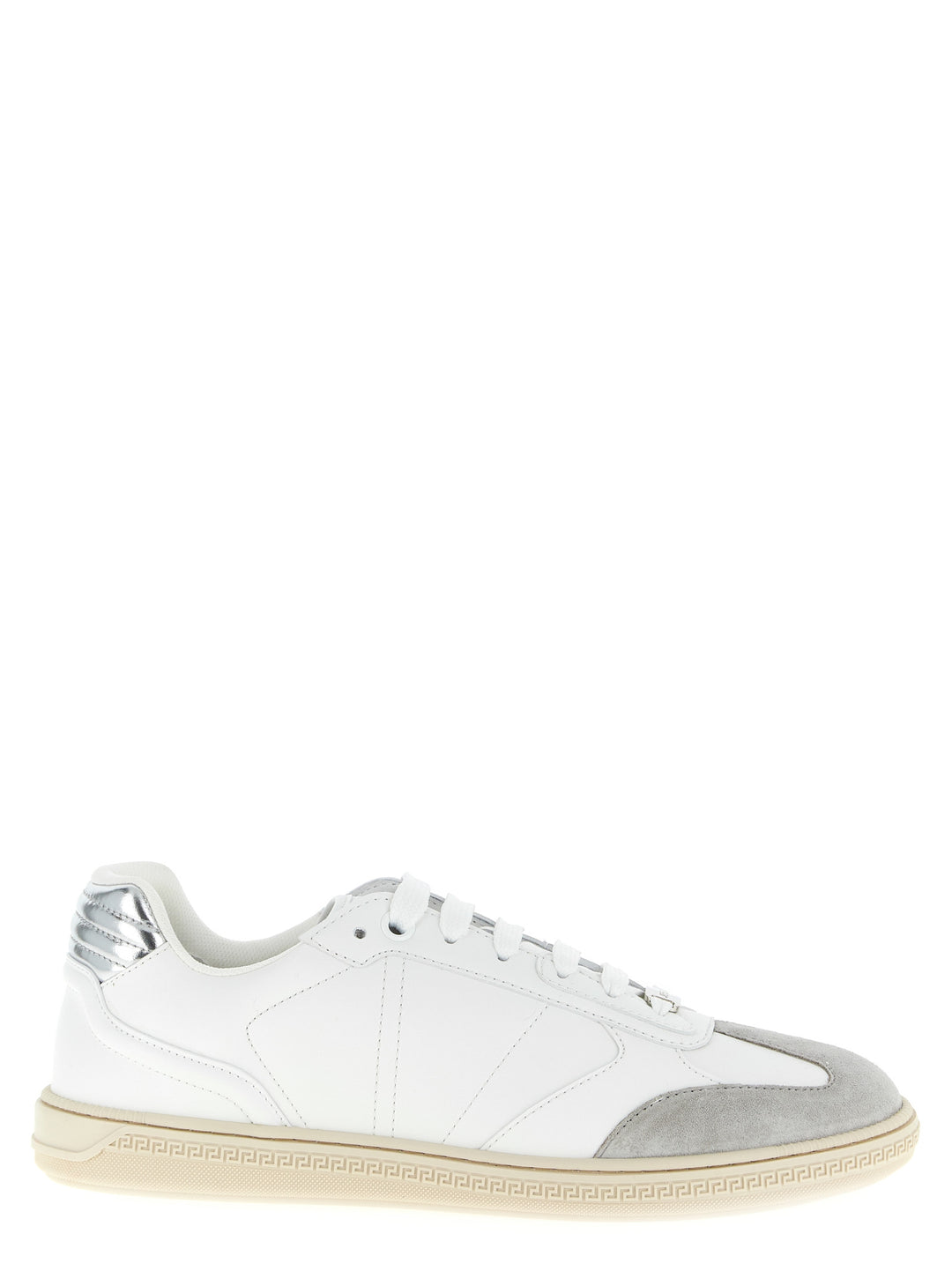Versace Greca Court Sneakers - White | 30da6584a150db0d289fd0f6af2be0a1e15527d1