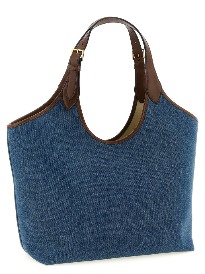 Versace La Medusa Tote Bag - Blue | 25827adb8b72455b45443b0e8e9602f5f37a79b2