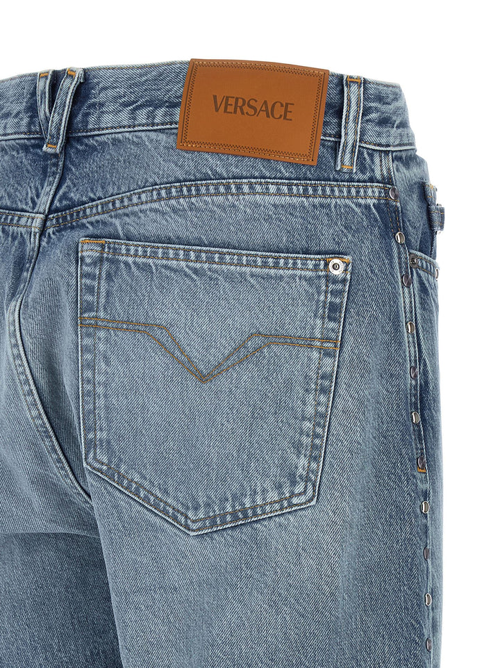 Versace Studded Jeans - Blue | ce948089cb4630914c49062b95d4b89108866ec1