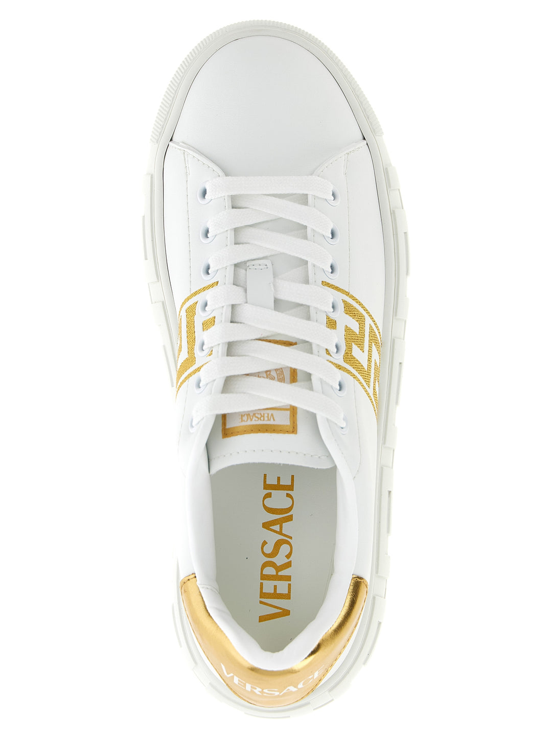 Versace La Greca Sneakers - Gold | 75c6a18737aa9ab7e6d1d89ca4efaead99146b18
