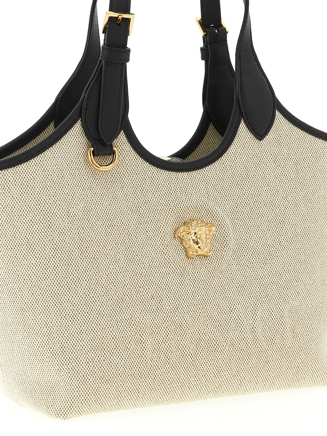 Versace La Medusa Tote Bag - Beige | b328445d11ead6f11553f6e7ee221ca59ce68c85