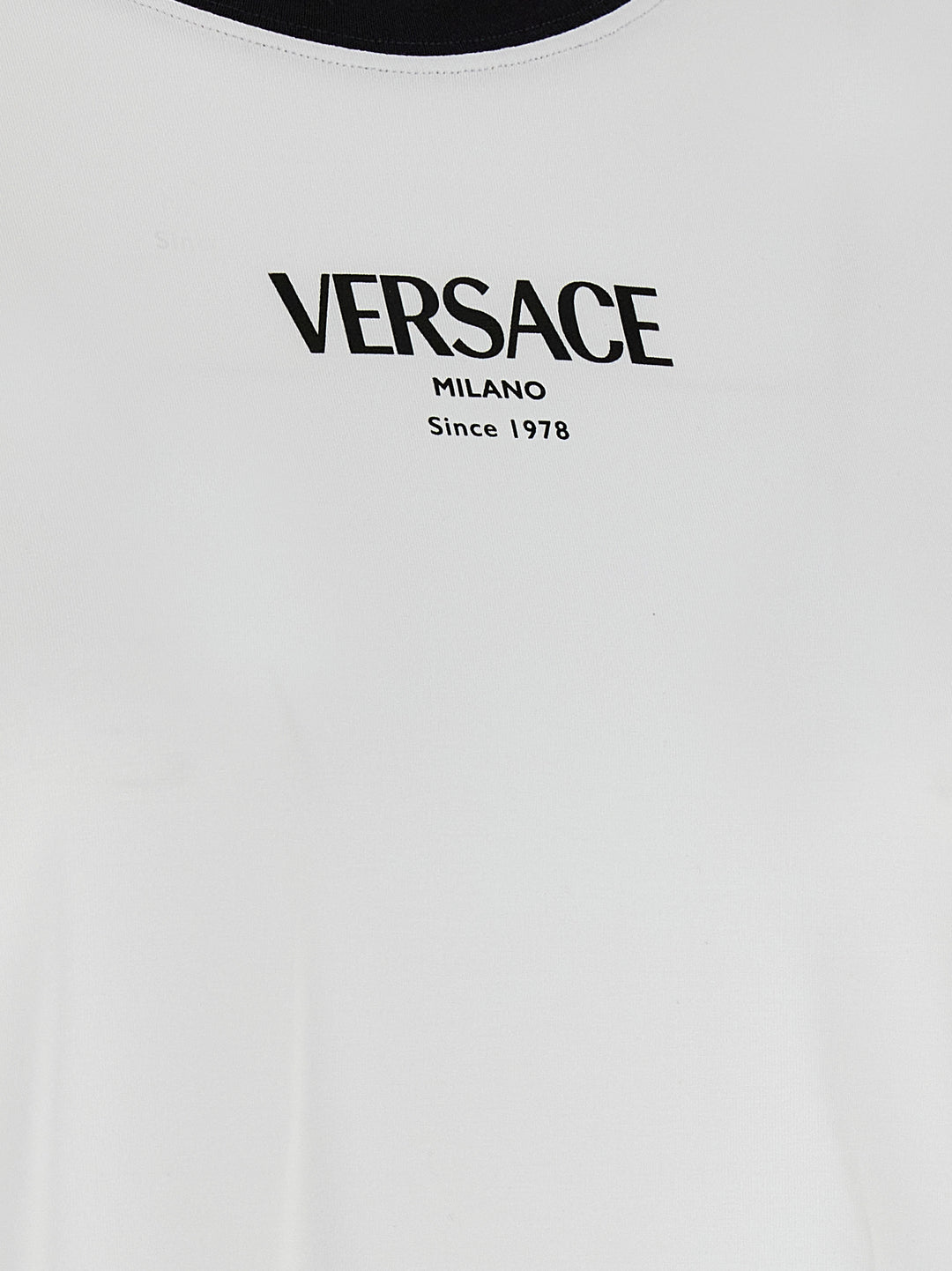Versace Logo T-shirt - White/Black | 82bf970a5c92cde90b3d4efb90f89488a6d3e4c0