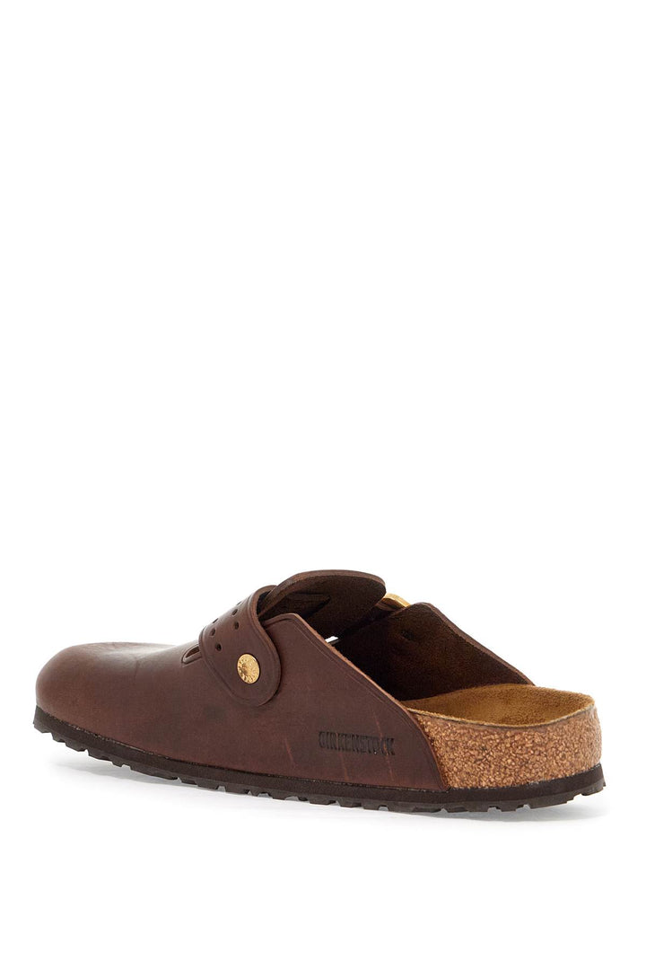 Boston Bold Leather Clog With Sab