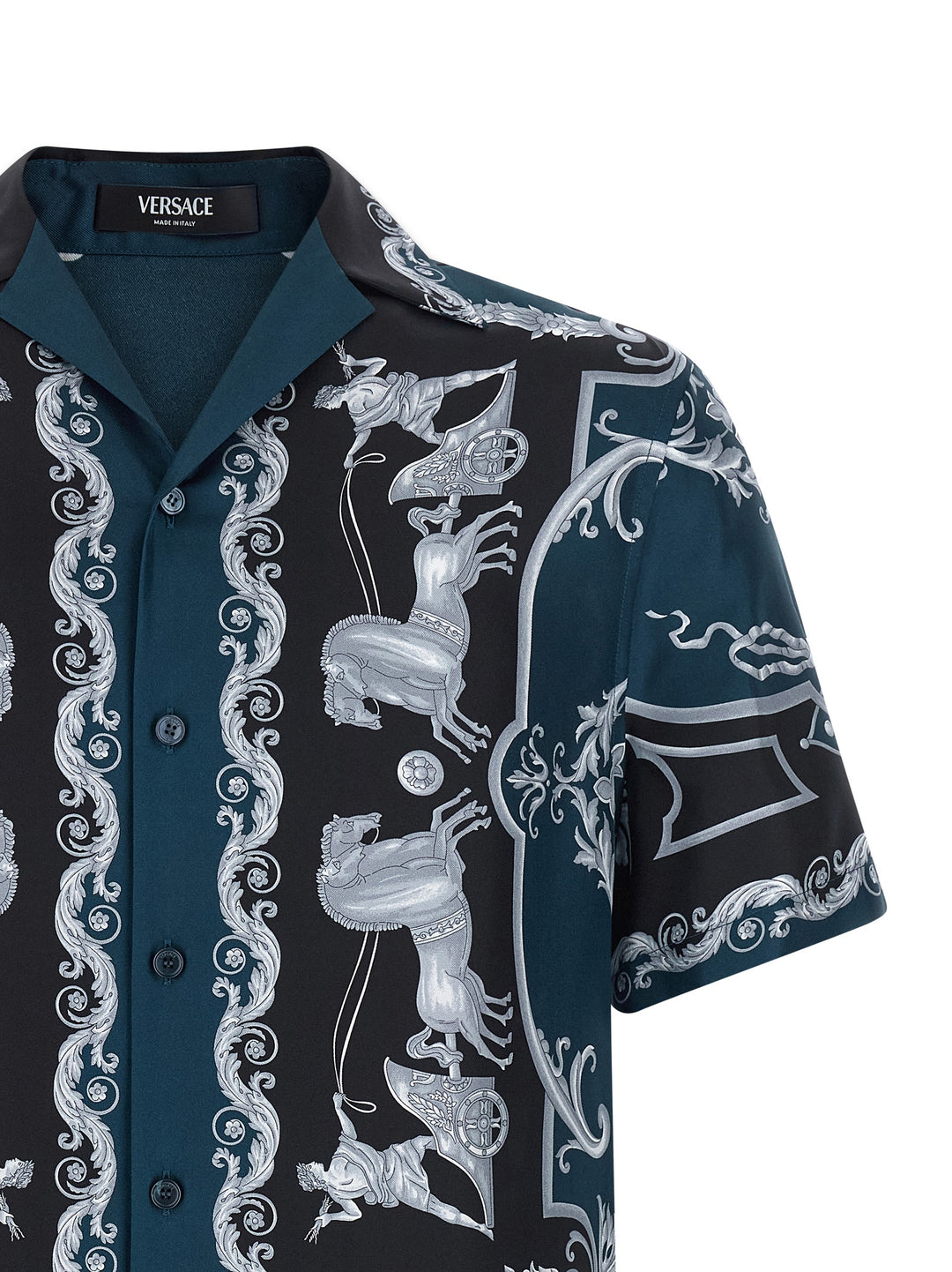 Versace Hall Of Heroes Shirt and Blouse - Blue | 9750a12f43c95c3e80e167cef9c69802d97f04e7