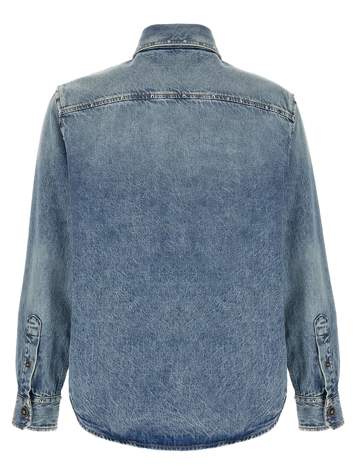 Versace Medusa Shirt and Blouse - Light Blue | cee0b51174d7a170b349e9793cedd5d2e6767d28