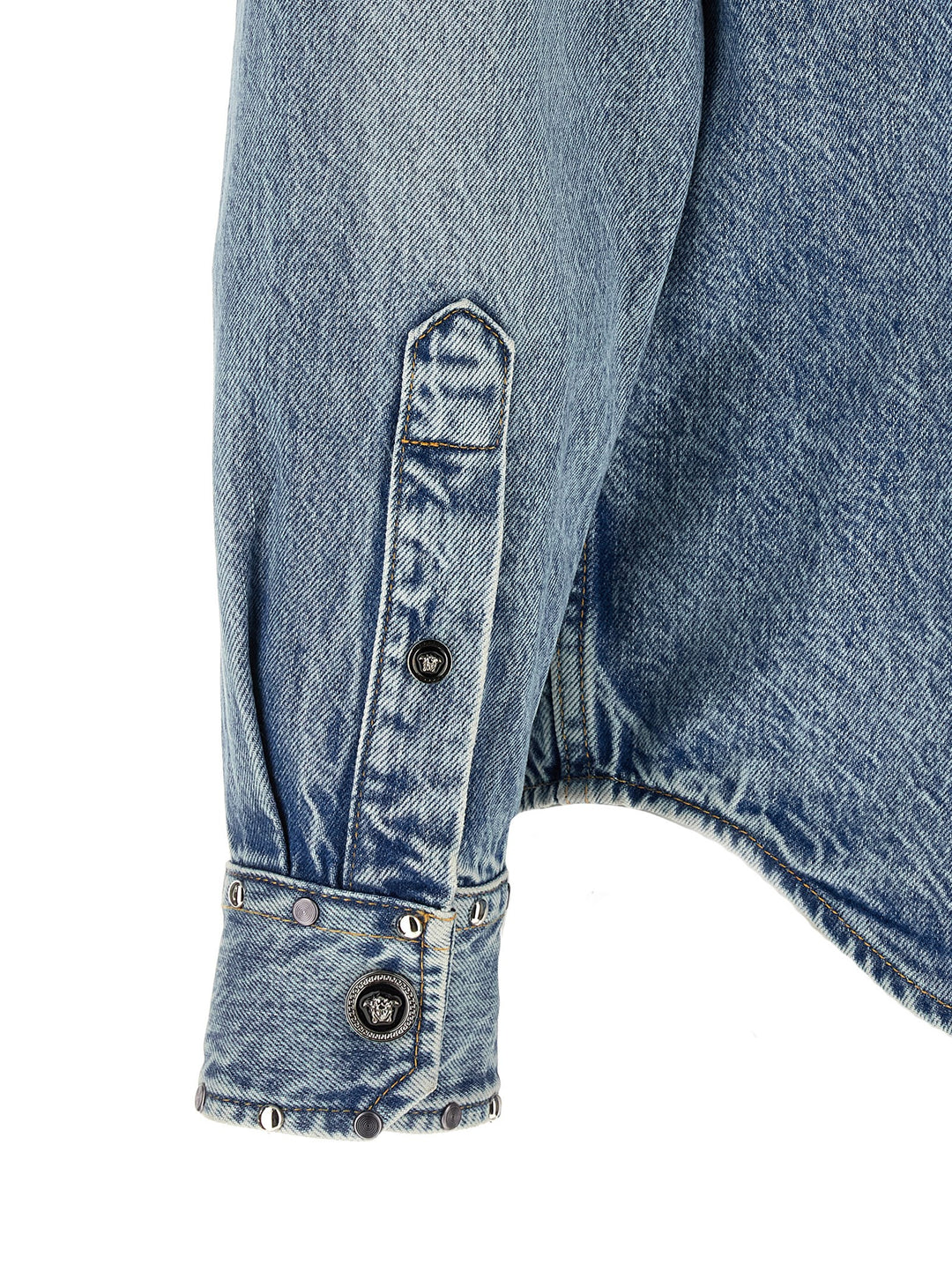 Versace Medusa Shirt and Blouse - Light Blue | 3793c30f3694c1a1a4e28e5197bd1a9d0c78bf23