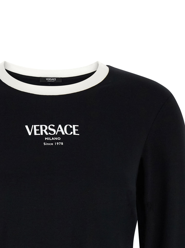 Versace Versace Logo T-shirt - Black | 741874a8bdb75a742d39f05ea874b8076e8161df