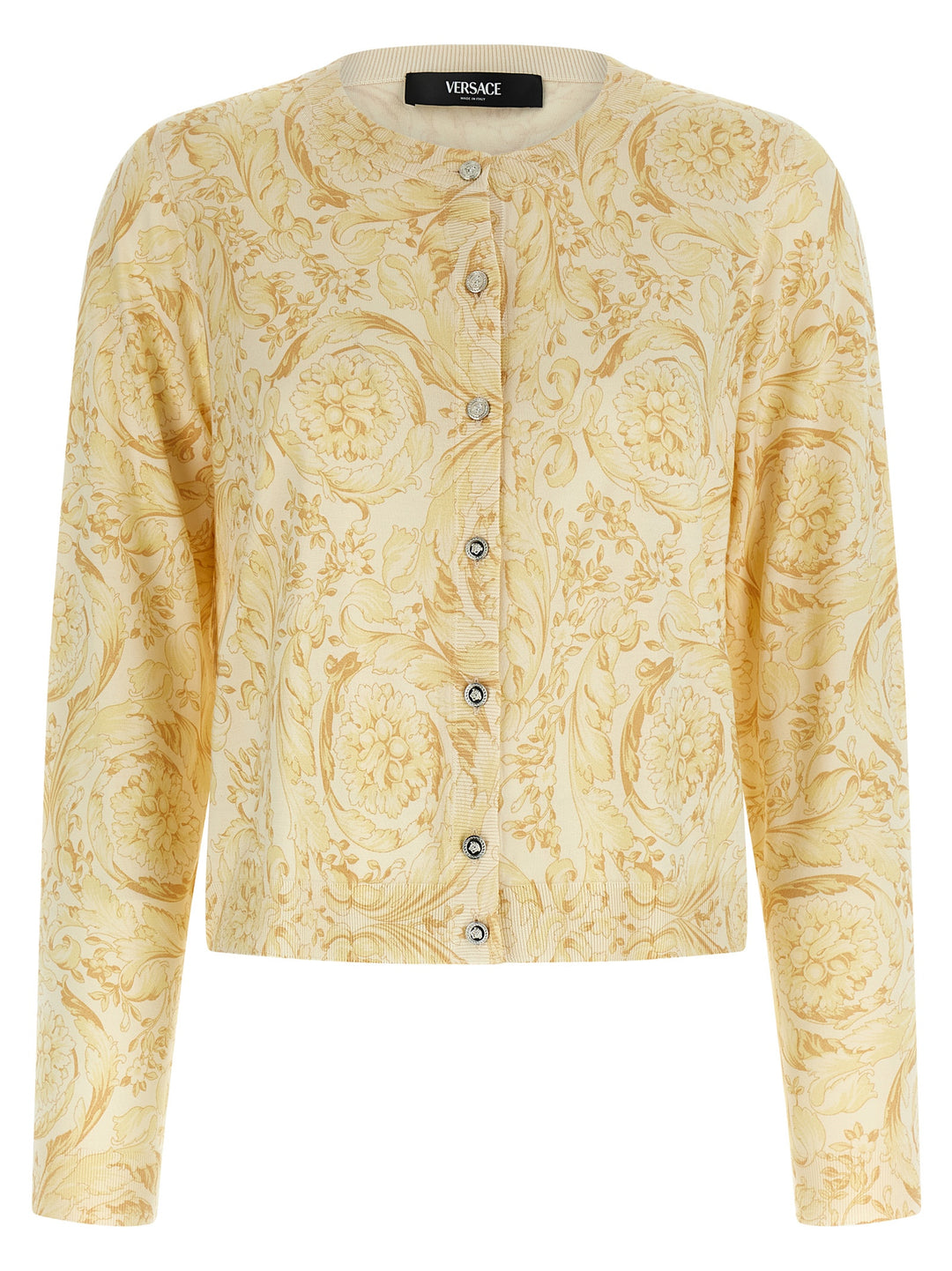 Versace Barocco 92 Sweaters and Cardigans - Yellow | 61b38c576b1ce16d3415ffa1bdecc0a1b38aa475