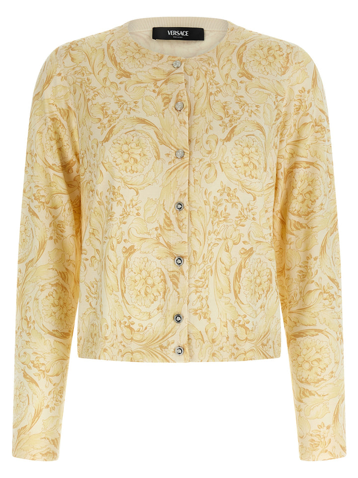 Versace Barocco 92 Sweaters and Cardigans - Yellow | 61b38c576b1ce16d3415ffa1bdecc0a1b38aa475
