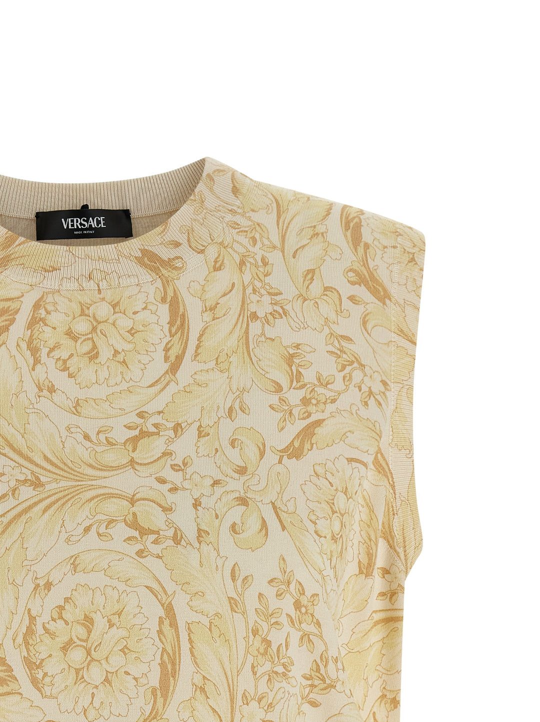 Versace Barocco Gilet - Yellow | bf4829991e4f4cf3cc2bbacd7927f7366b18a660