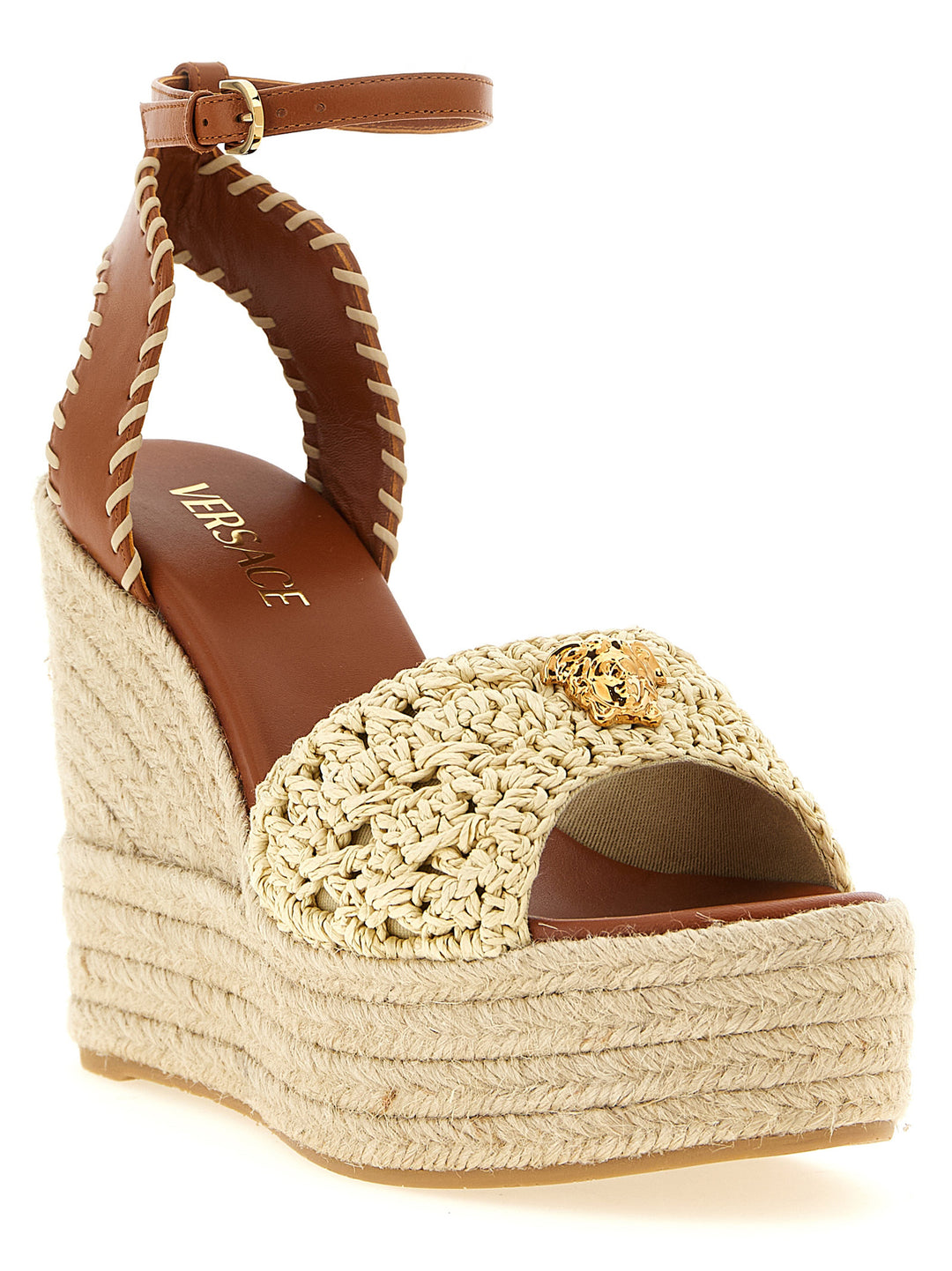 Versace La Medusa Wedges - Beige | 9dbb07d07a0c73740c621f58cb65859ec026e11e