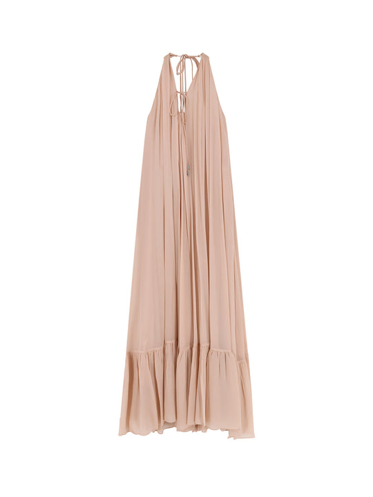 Venturone Chiffon Long Dress