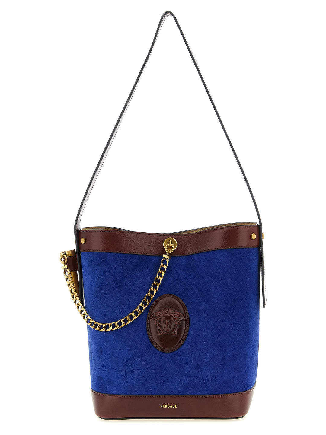 Versace Pivot Shoulder Bags - Blue | cff17f64853166bf303207d44bba7e8ed611a3b2