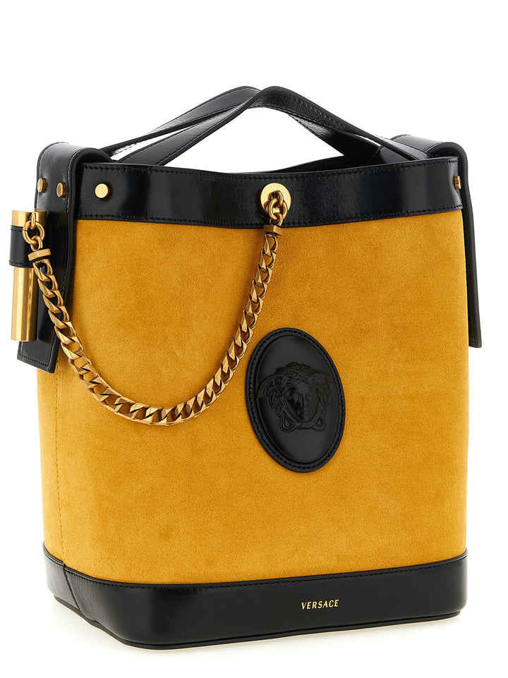 Versace Pivot Shoulder Bags - Yellow | 37d47f422f03efd244f016ca7c7fbfd3757507f2