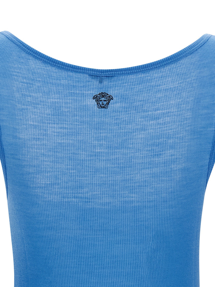 Versace Medusa Tops - Light Blue | ea2d8af90ca813bd4faf7beb13703c1998a76f9e