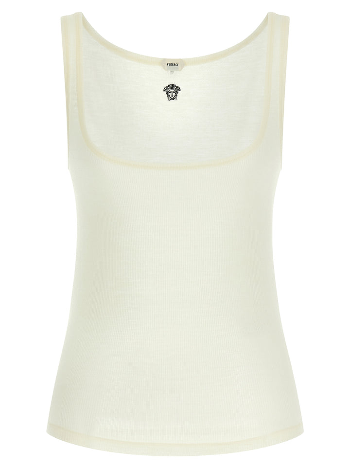 Versace La Medusa Tops - White | c2455de16eb7eafe583149fafc43498600d1fec2