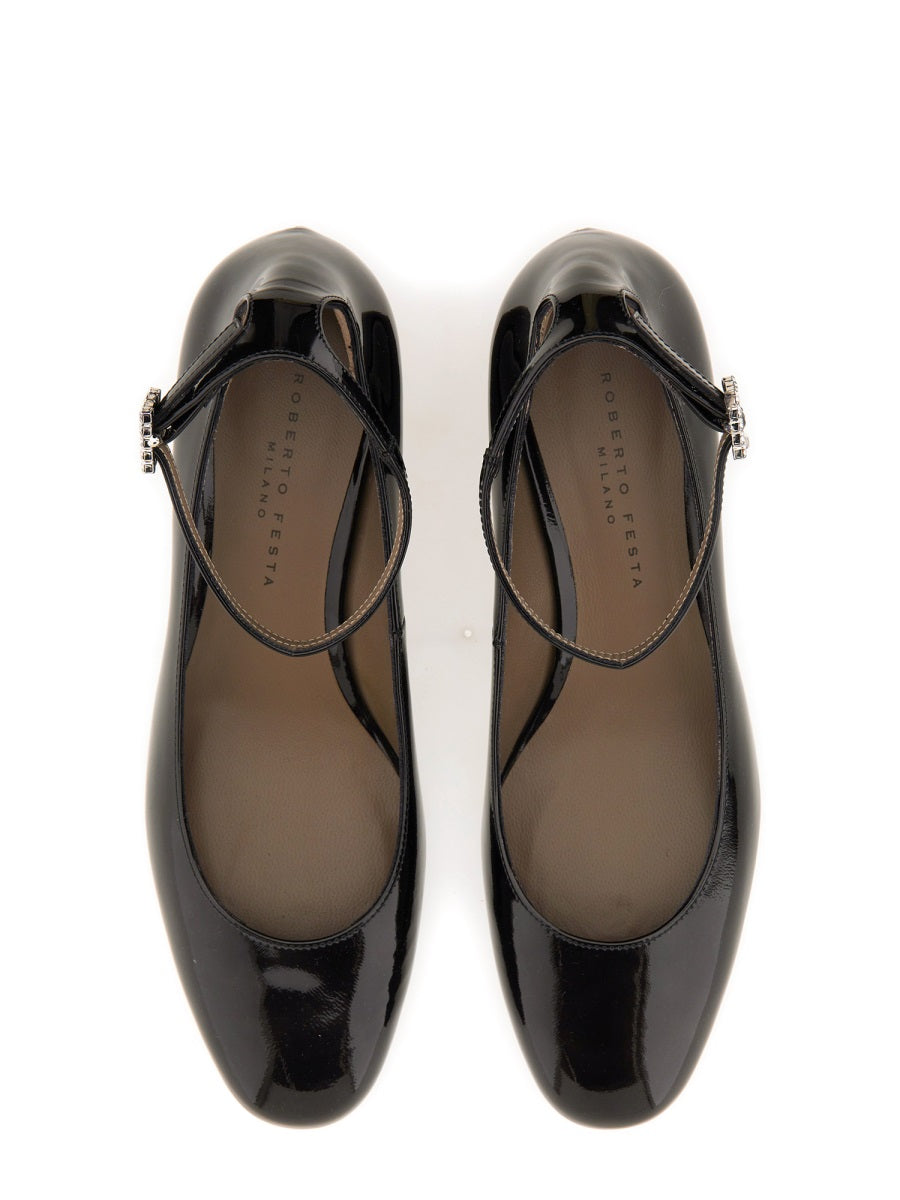Roberto Festa Flat Shoes - Black | Wanan Luxury