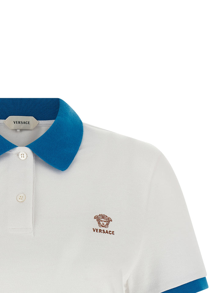 Versace Medusa Polo - Blue | 1220e09e42cc31305a022357286bc56689967fbb