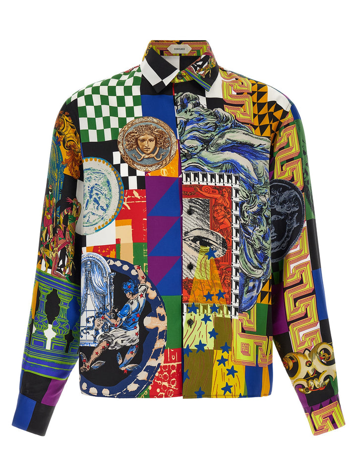 Versace Medusa Collage Shirt and Blouse - Multicolor | 5e3978b04b7f5379d06aacf9d5ddbf1f59ea9ee9