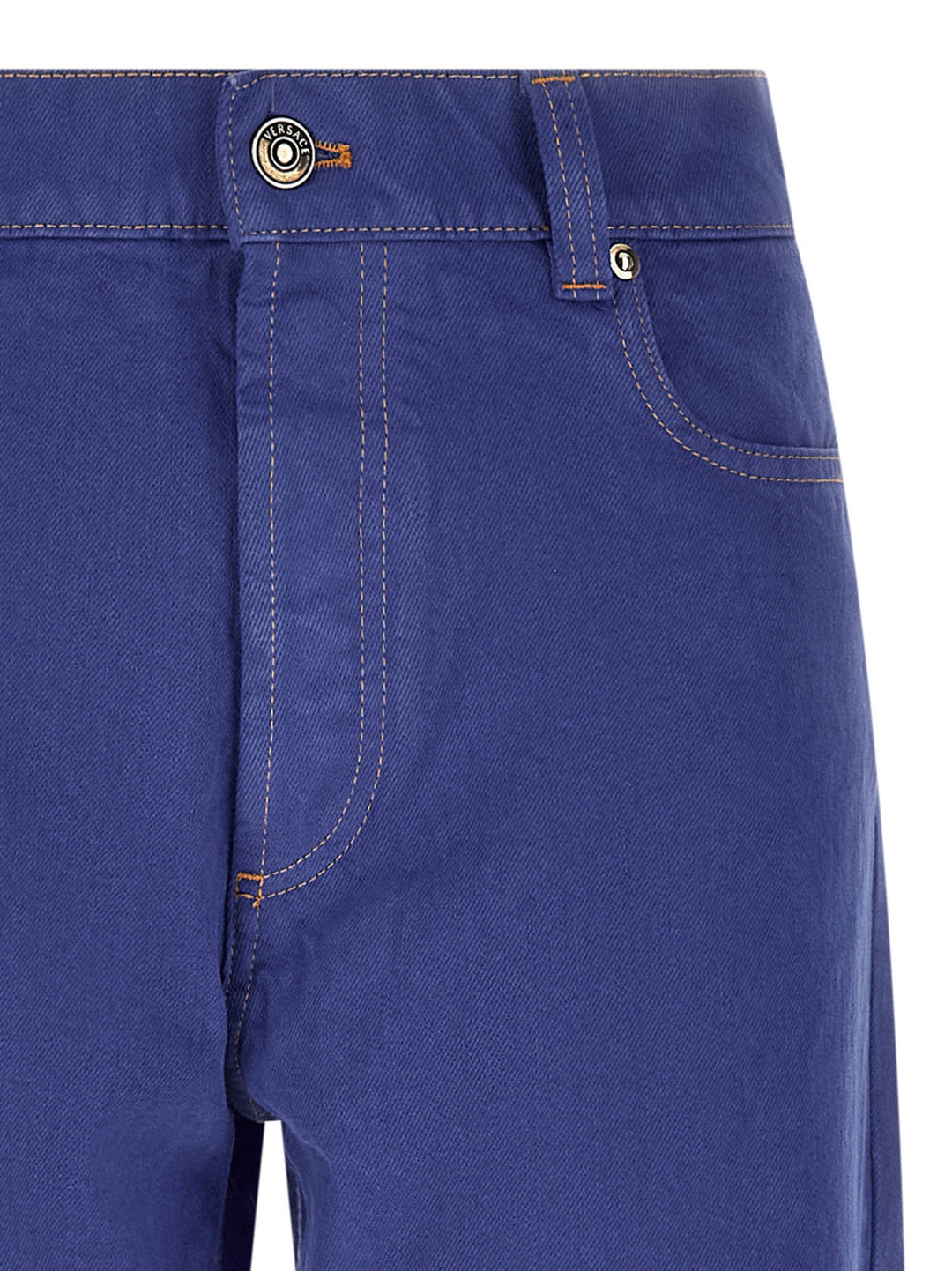 Versace Straight Leg Jeans - Blue | b4f23734b0fc503b6d65dcc6d588454963f4ed5b