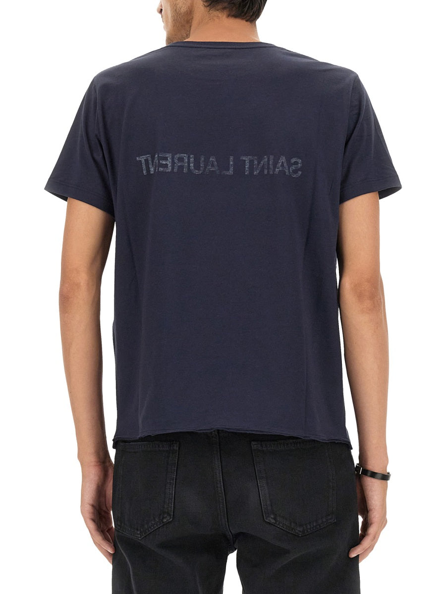 Saint Laurent T shirts - Blue | c5ed50a5d634430d4dc9da2c7b6767ec7c89b880