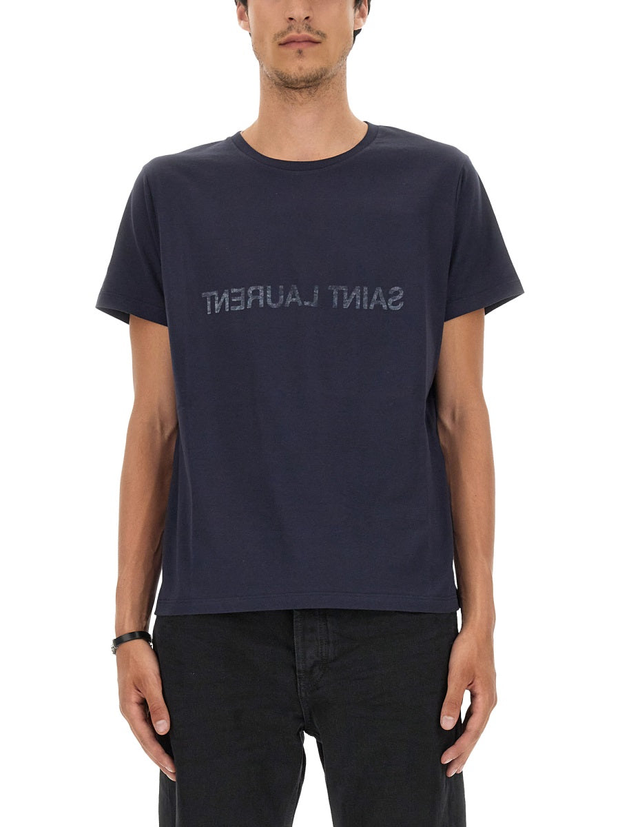 Saint Laurent T shirts - Blue | 39bf7c1681cdade788ddb8890f6b7c5afdfd370f