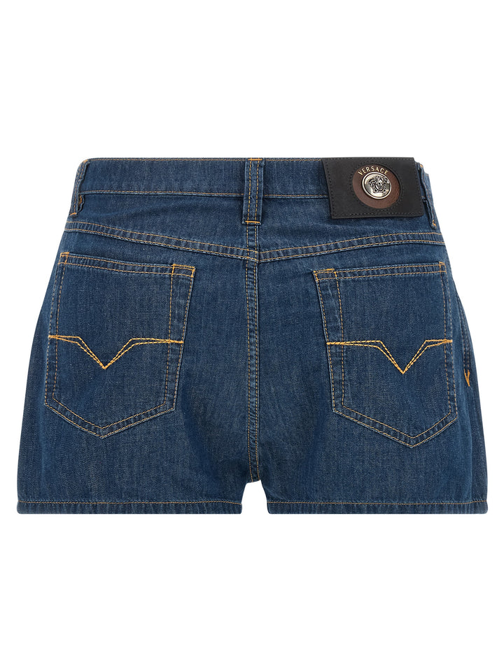 Versace Chambray Denim Shorts Bermuda and Short - Blue | cdc333c21d9b1ea66a403a70482ee8a90931260b